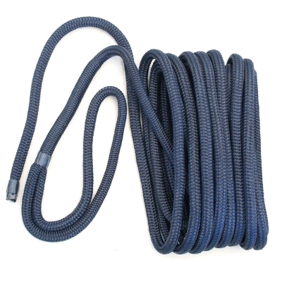 rope mooring line - polyester 12mm x 10m navy