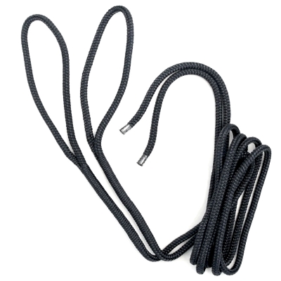 rope fender line - polyester, pair 8mm x 1.8m black