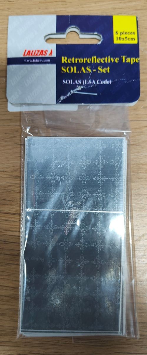 reflective tape 6 pack 10cm x 5cm self adhesive lalizas