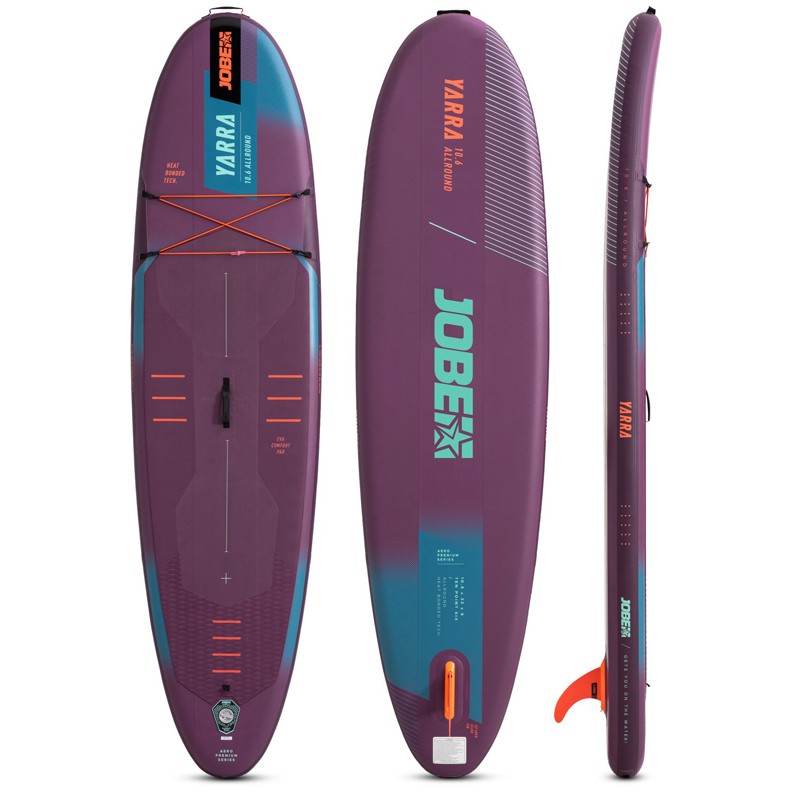 jobe premium series aero yarra sup board 10.6 package purple