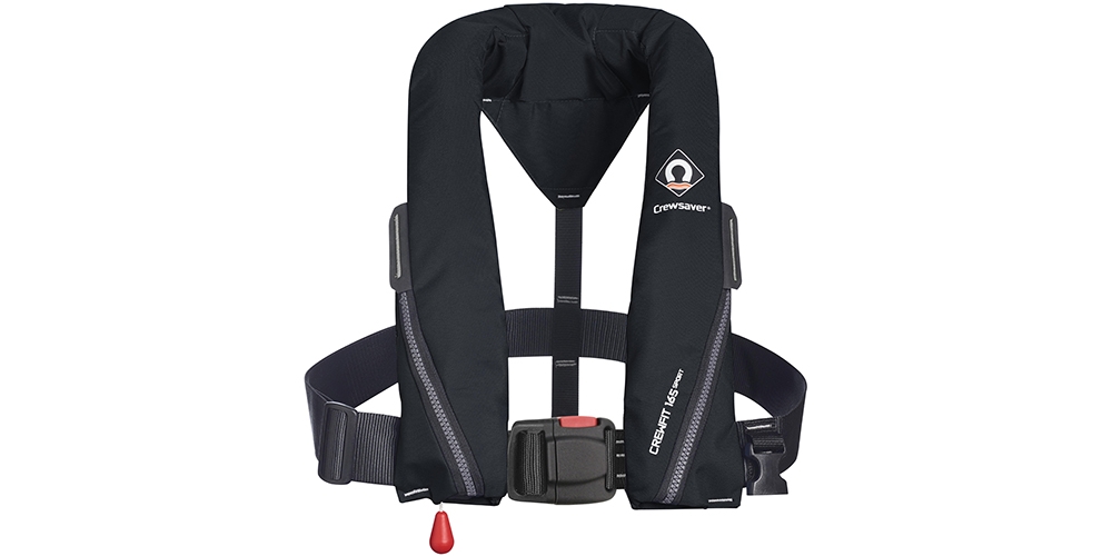 2020 crewsaver crewfit 165 sport black non harness auto lifejacket