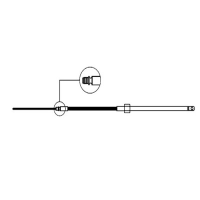 Ultraflex M58 Outboard Steering Cable